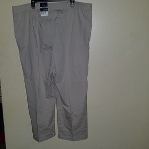 Khaki Cotton Twill Pants